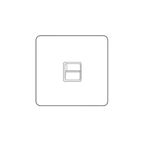 Elite Stepped Plate Range Polished Chrome | 1 Gang Master Line Socket