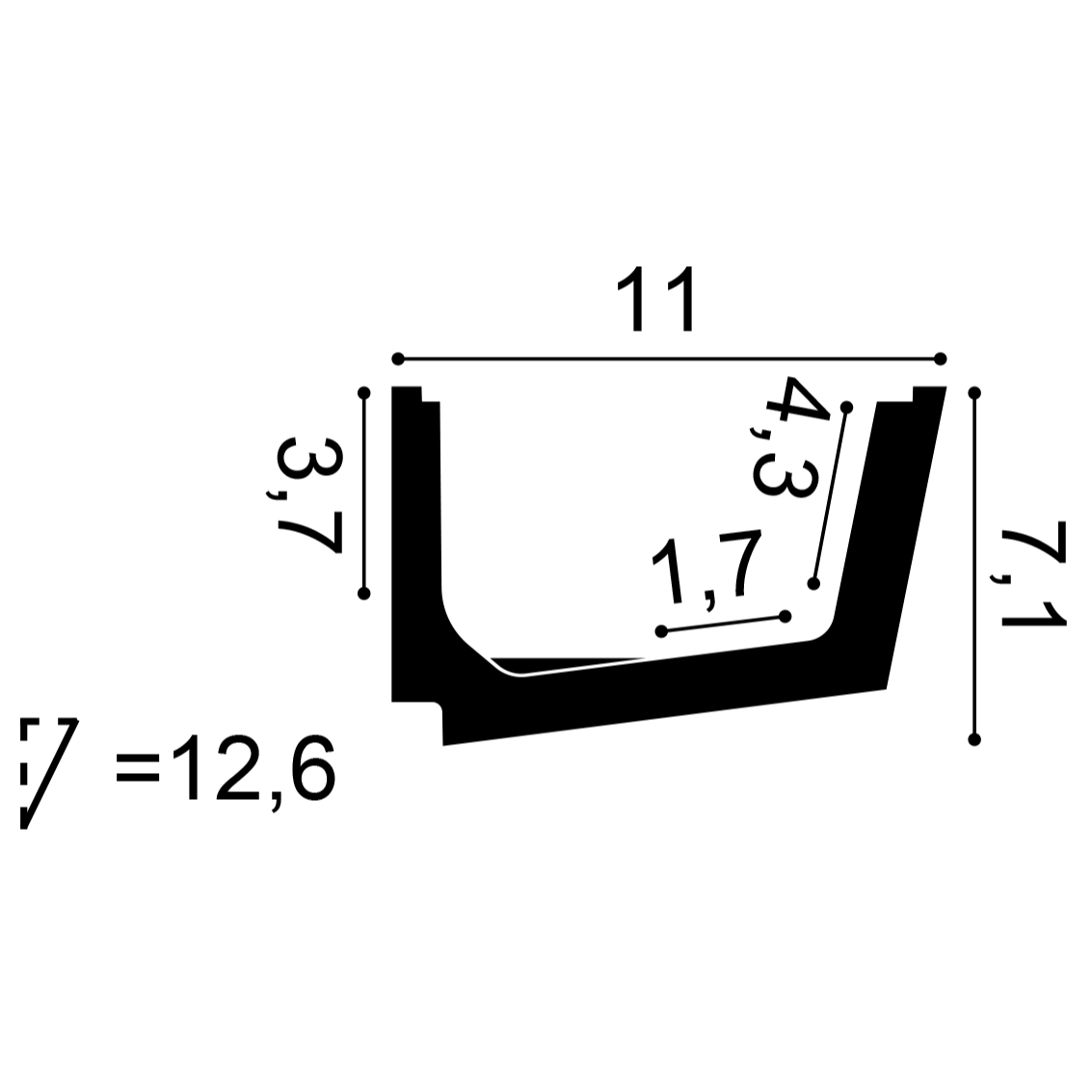 C357 Orac Concealed Light Moulding