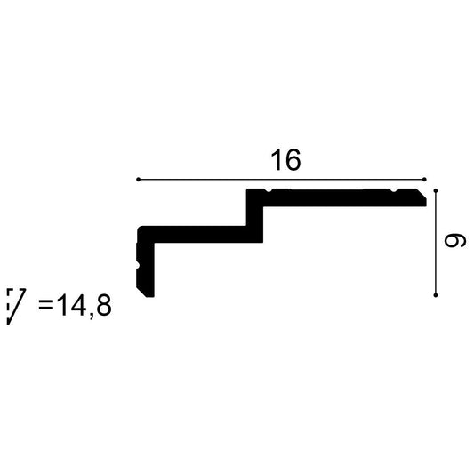 Orac Decor, C391 Cornice Moulding, Cornice Moulding, Concealed Light Moulding, Cornice Moulding
