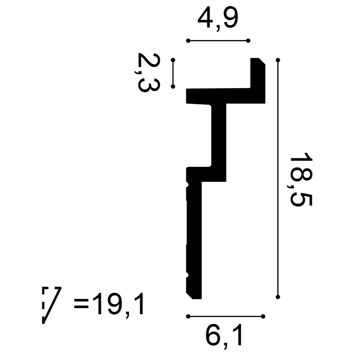 C396 Orac Concealed Light Moulding