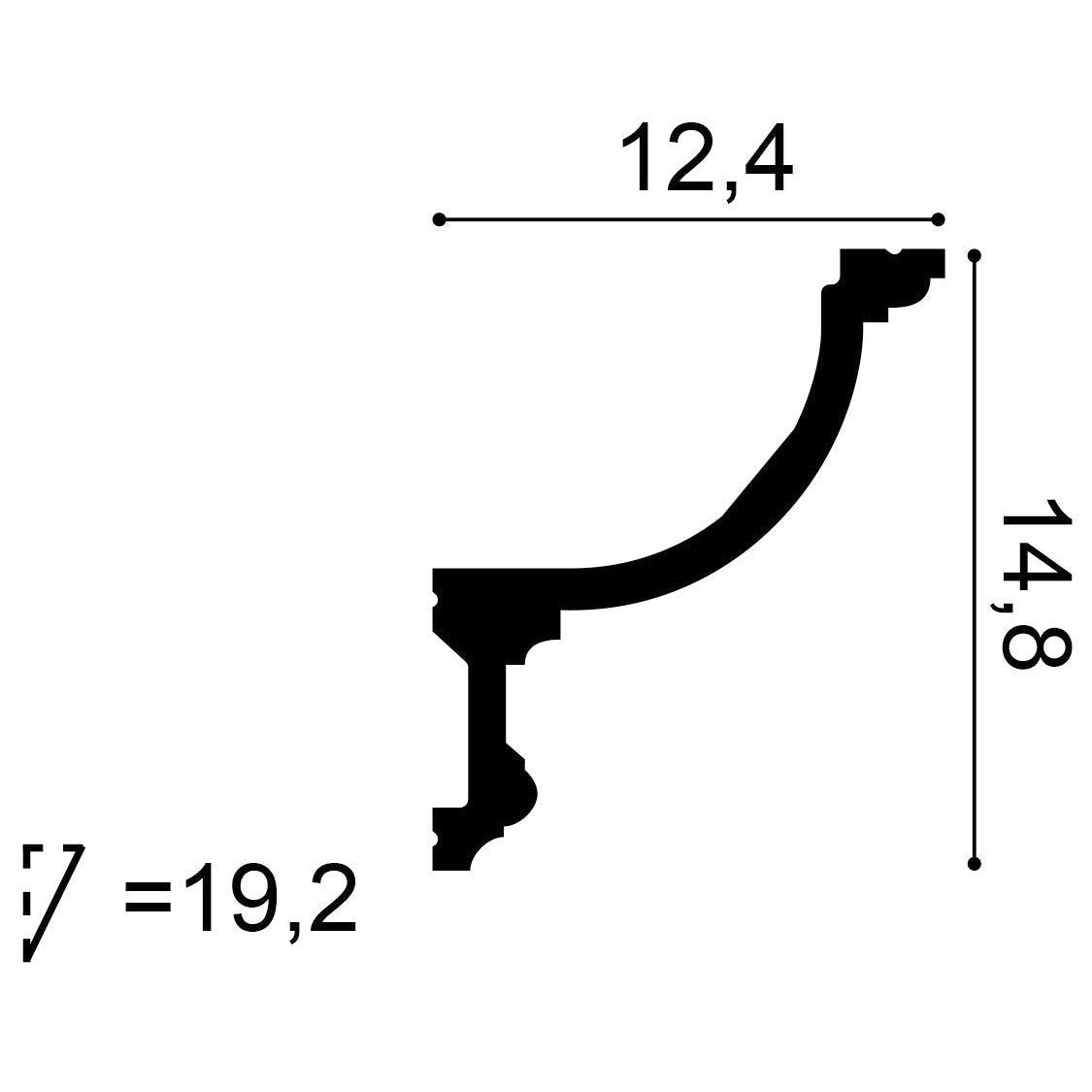 Orac Decor, C901 Concealed Light Moulding, , Concealed Light Moulding