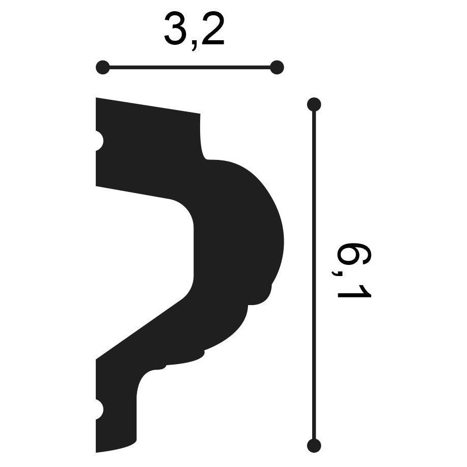 Orac Decor, P3020A Wall Moulding, Wall Moulding, Wall Moulding