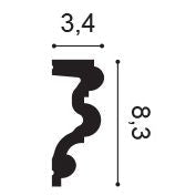 Orac Decor, P4025 Wall Moulding, Wall Moulding, Wall Moulding