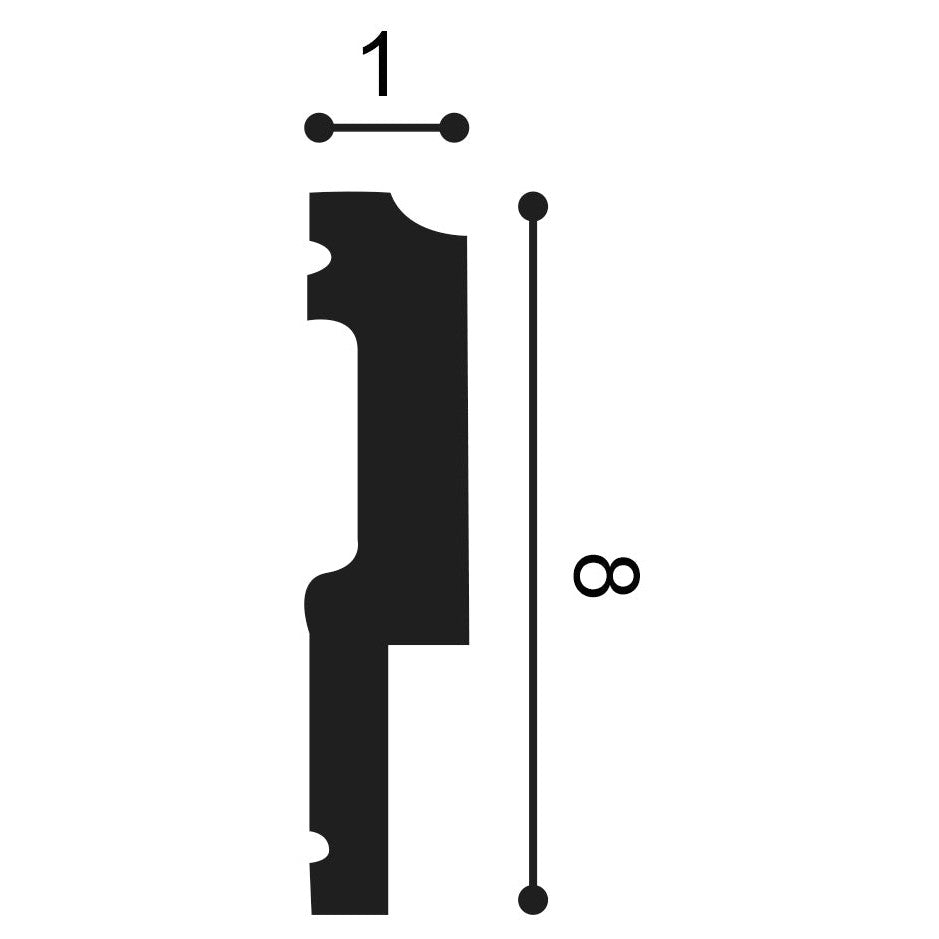 Orac Decor, P9900F Flexible Wall Moulding, Wall Moulding, Flexible Wall Moulding, Wall Moulding