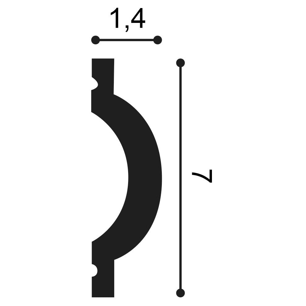 Orac Decor, P9901 Wall Moulding, Wall Moulding, Wall Moulding