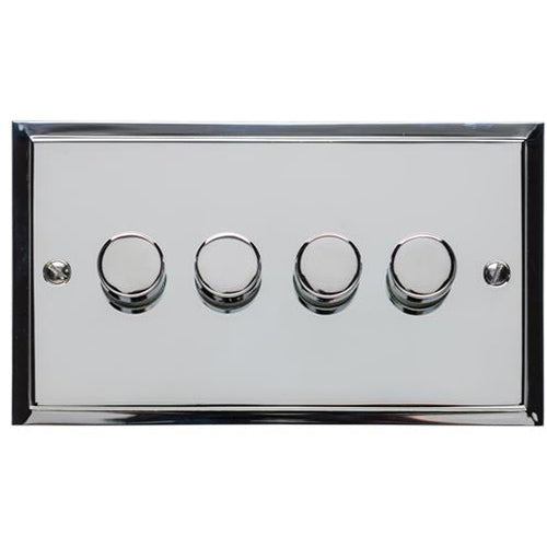 Elite Stepped Plate Range Polished Chrome | 4G Multi Location Primary Dimmer