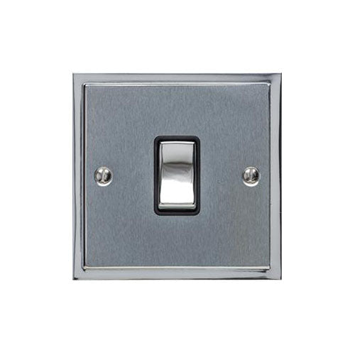 Elite Stepped Plate Range Polished Chrome | 1 Gang Rocker Switch