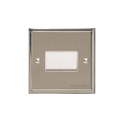 Elite Stepped Plate Range Satin Nickel | 6A Triple Pole Fan Isolator Switch