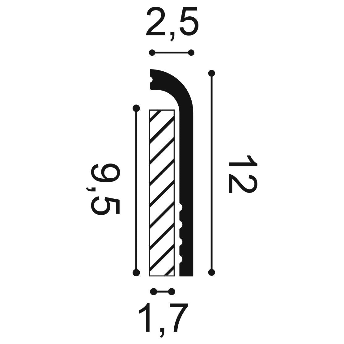 Orac Decor, SX185 Skirting Board, Skirting Board, Skirting, Skirting Board