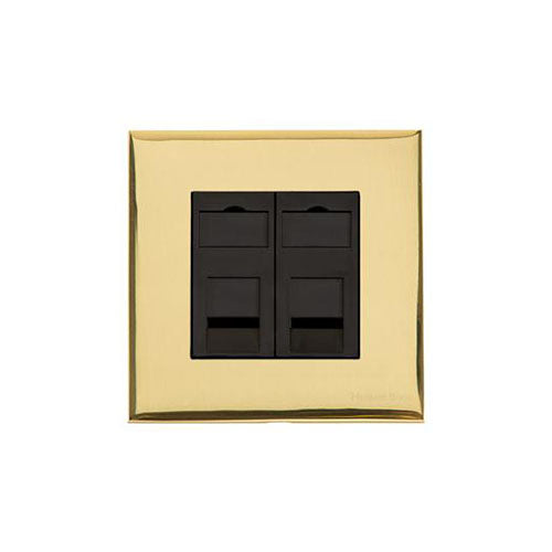 Winchester Range-Polished Brass-2 Gang CAT6