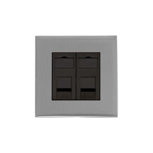 Winchester Range-Satin Chrome -2 Gang CAT6