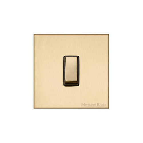 Winchester Range-Satin Brass-1 Gang Intermediate Rocker Switch (10 Amp)
