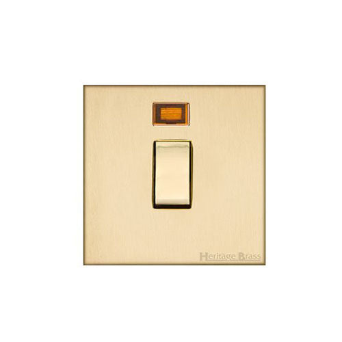 Winchester Range-Satin Brass-20A DP SWITCH with Neon