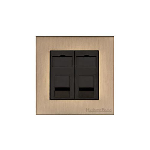 Winchester Range-Antique Brass-2 Gang Secondary Line Socket