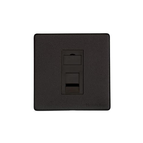 Vintage Range-Matt Black-1 Gang CAT6