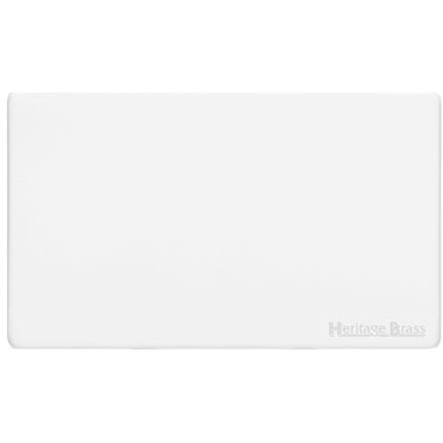 Vintage Range Gloss White | Double Blank Plate