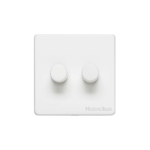 Vintage Range-Matt White-2G Multi Location Secondary Dimmer