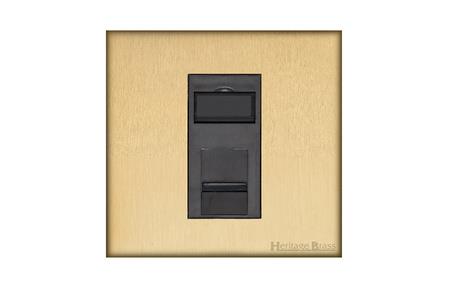 Windsor Range Matt Brass-1 Gang CAT6