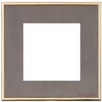 Executive Range-Satin Black Nickel & Brass-2 Module Euro Plate