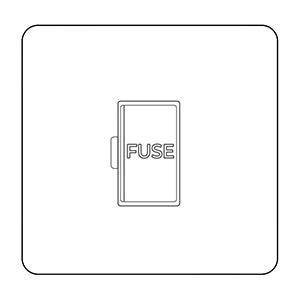 Executive Range-Matt White & Brass-Unswitched Spur (13 Amp)