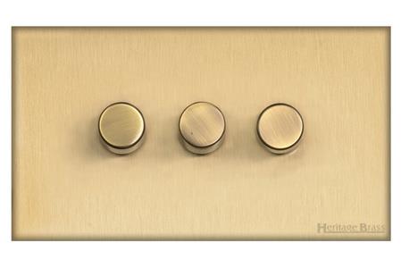 Windsor Range Matt Brass-3G Multi Location Primary Dimmer