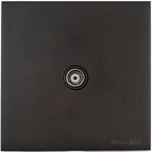 Windsor Range Dark Antique Bronze-1 Gang Non-Isolated TV Coaxial Socket