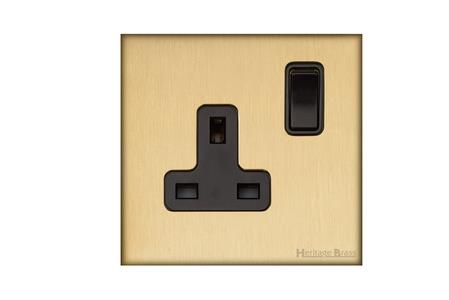 Windsor Range Matt Brass-Single Socket (13 Amp)