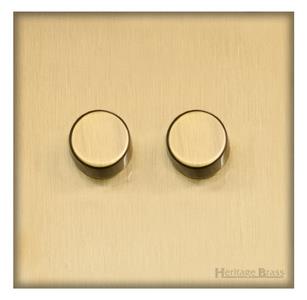 Windsor Range Matt Brass-2G Multi Location Secondary Dimmer
