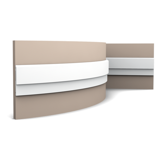 Orac Decor, P9900F Flexible Wall Moulding, Wall Moulding, Flexible Wall Moulding, Wall Moulding