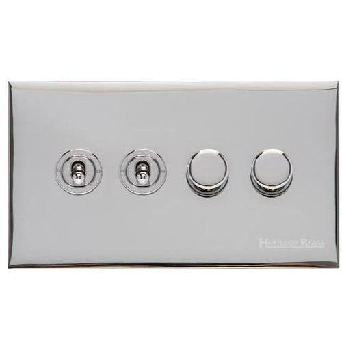 Winchester Range-Polished Chrome-4G 2xToggle 2xTED