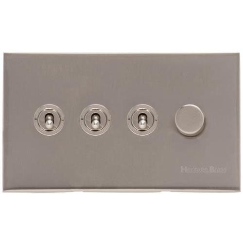 Winchester Range-Satin Nickel-4G 3xToggle 1xTED