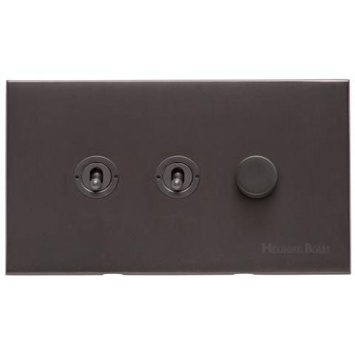Winchester Range-Matt Bronze-3G 2xToggle 1xTED