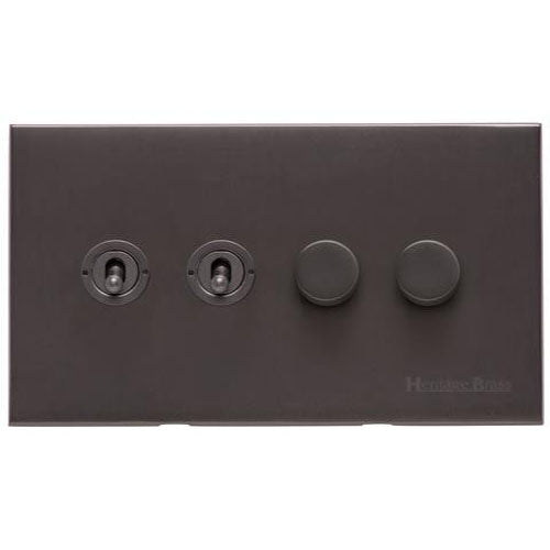 Winchester Range-Matt Bronze-4G 2xToggle 2xTED