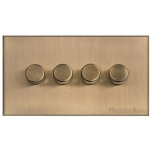 Winchester Range-Antique Brass-4 Gang Dimmer (400watts)