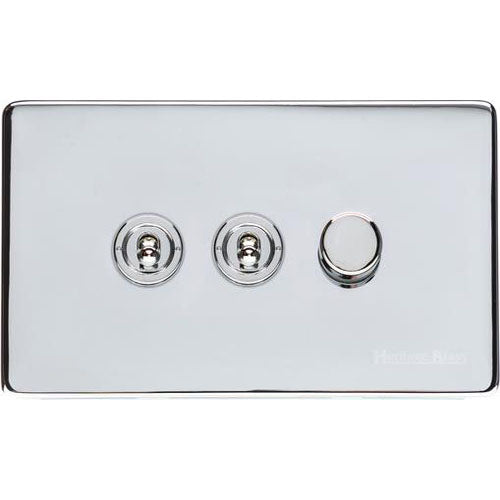 Vintage Range-Polished Chrome-3G 2xToggle 1xTED