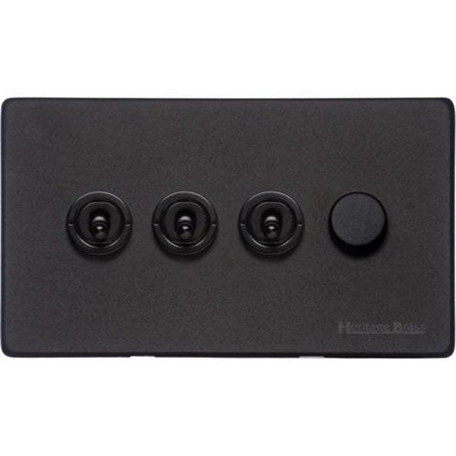 Vintage Range-Matt Black-4G 3xToggle 1xTED