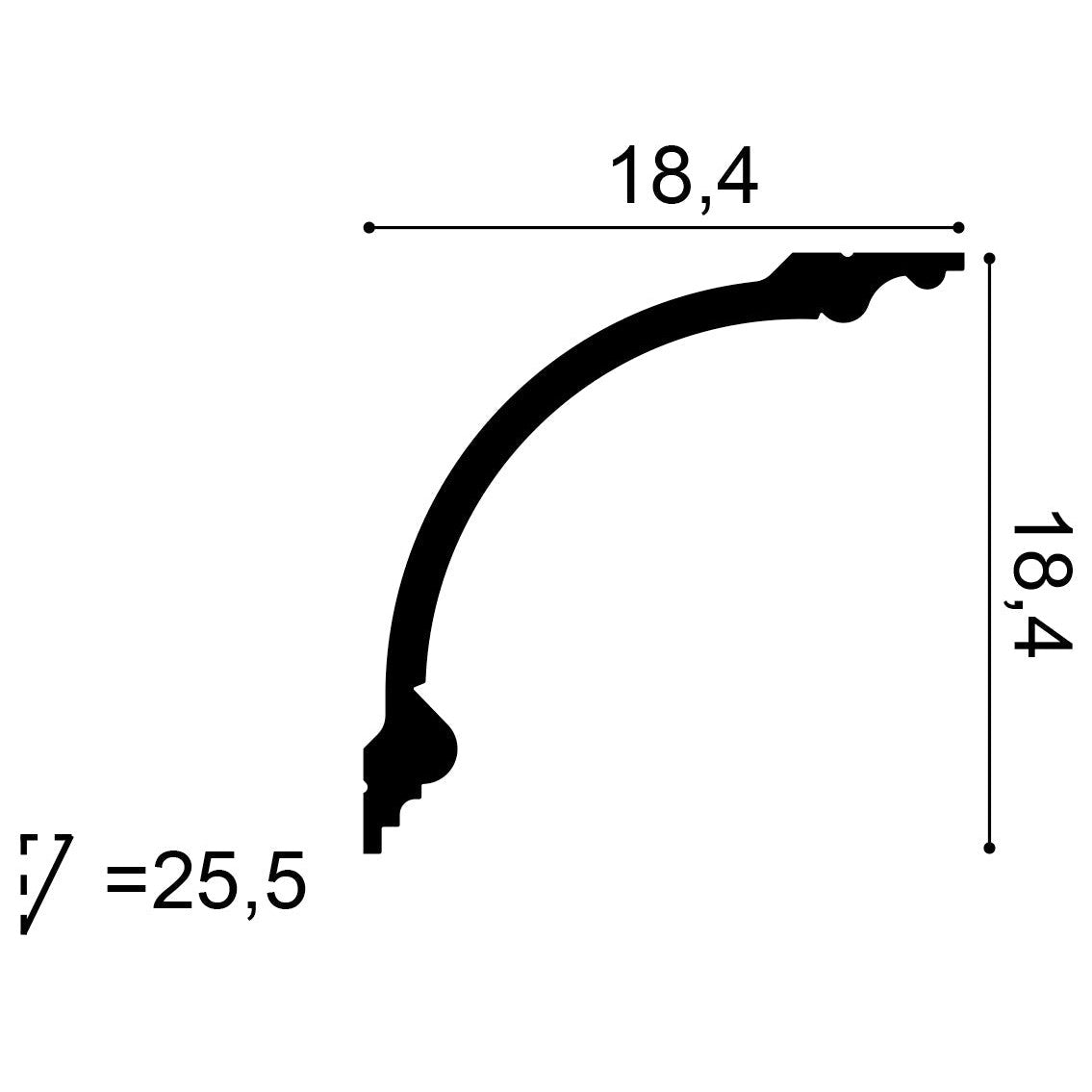 Orac Decor, C338B Cornice Moulding, Cornice Moulding, Cornice Moulding