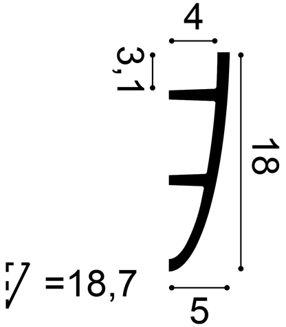 C374 Orac Concealed Light Moulding