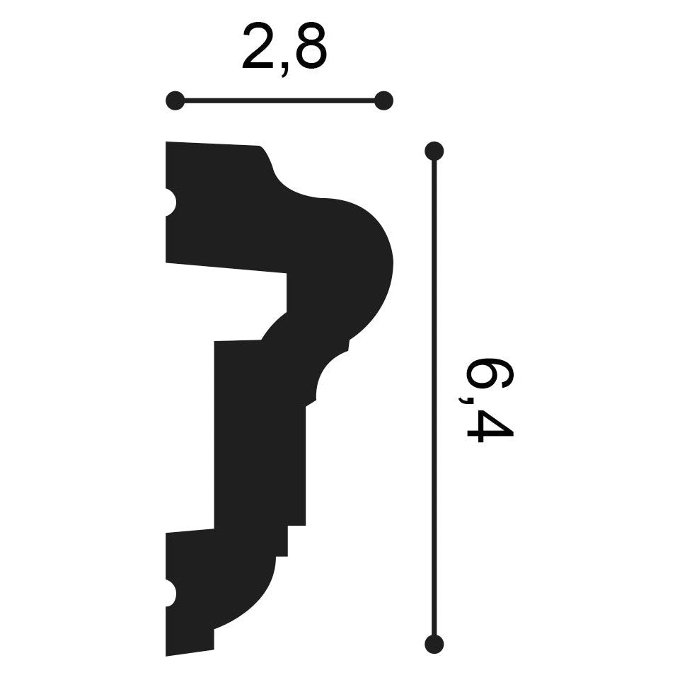 Orac Decor, P6020 Wall Moulding, Wall Moulding, Wall Moulding