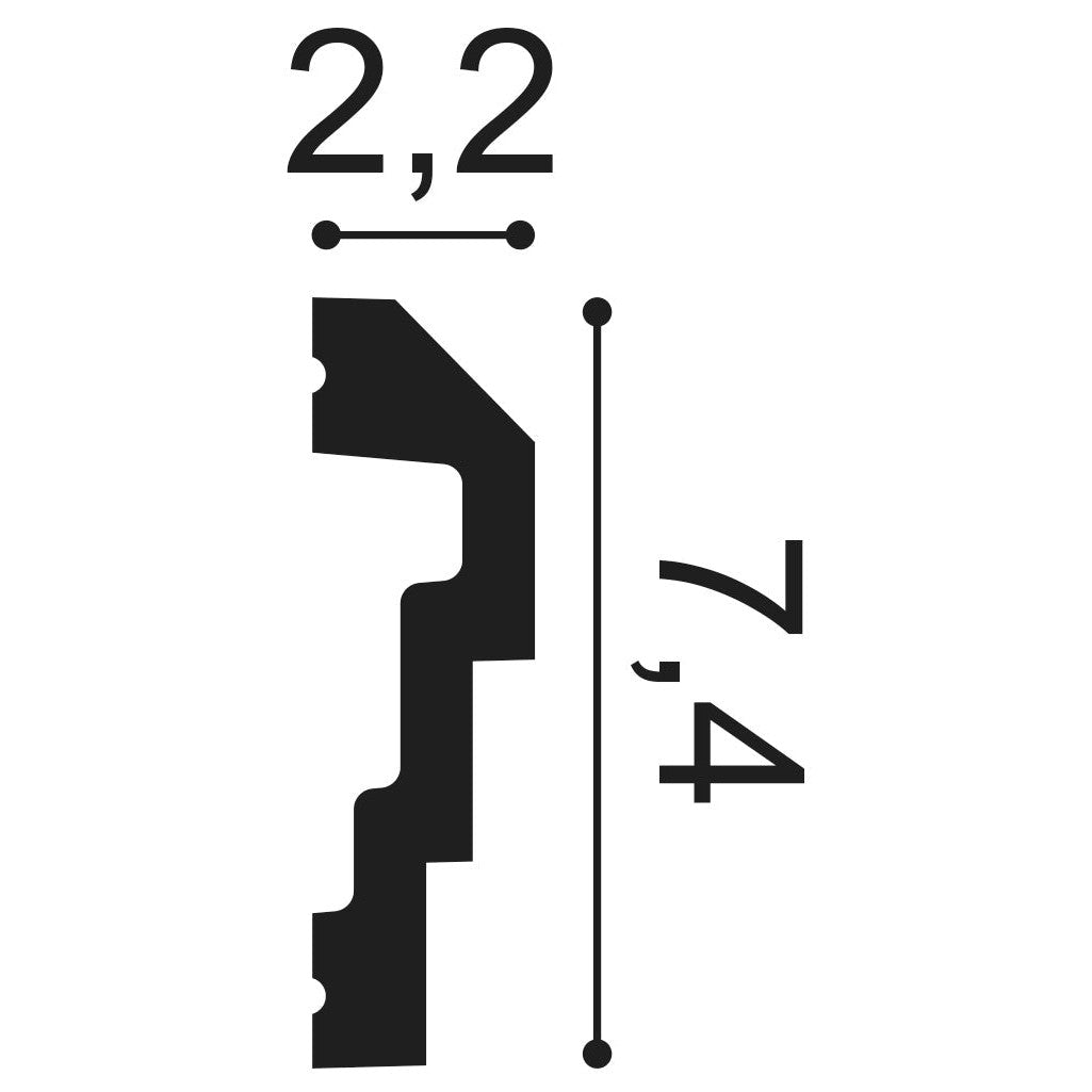Orac Decor, P7070F Flexible Wall Moulding, Wall Moulding, Flexible Wall Moulding, Wall Moulding