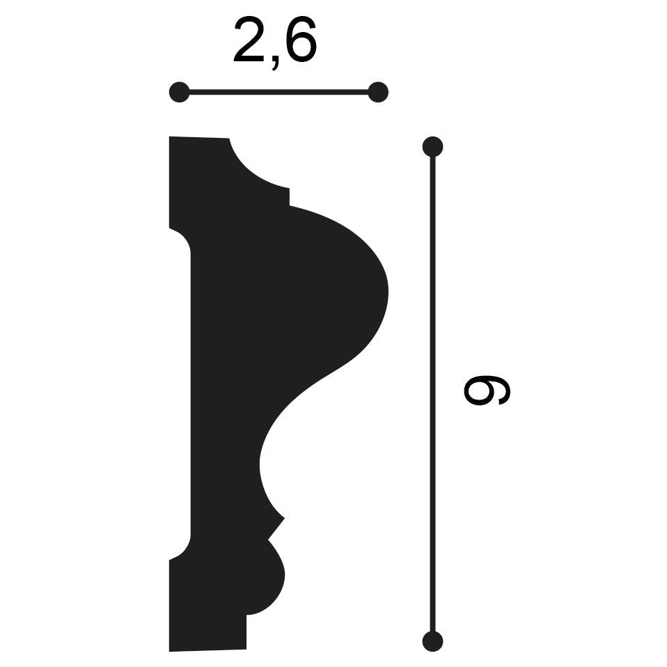 Orac Decor, P8020 Wall Moulding, Wall Moulding, Wall Moulding