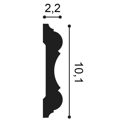 Orac Decor, P8040 Wall Moulding, Wall Moulding, Wall Moulding