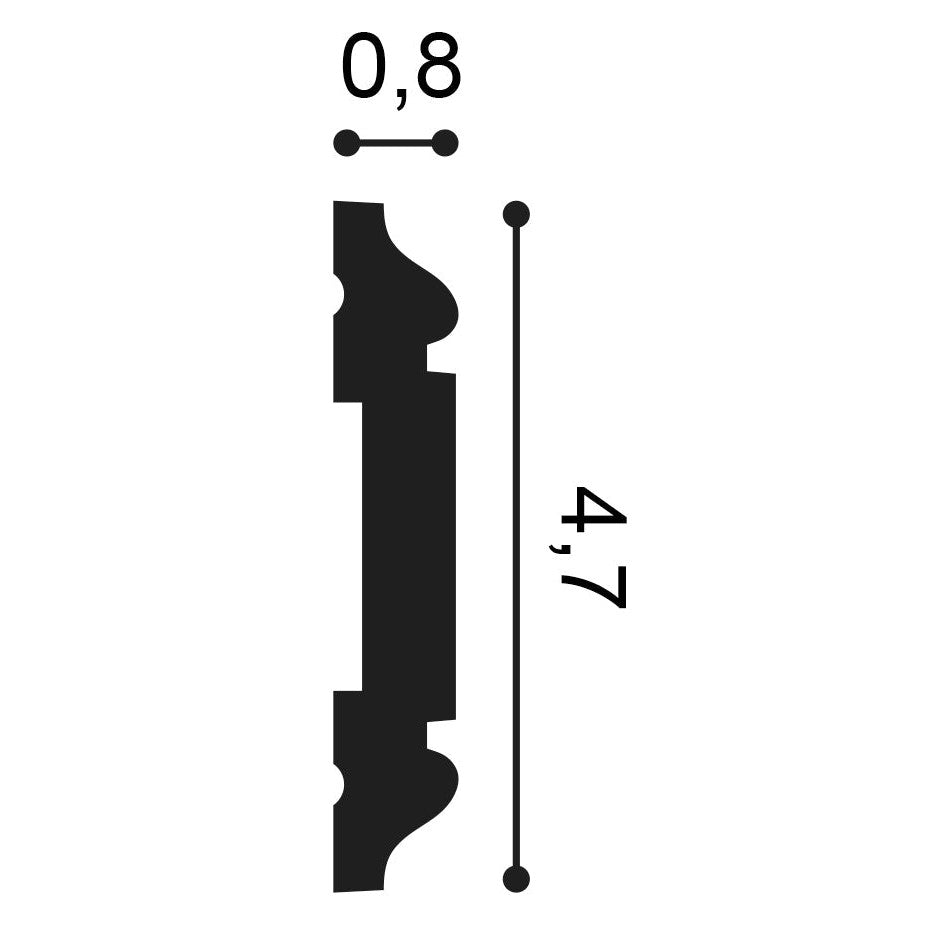 Orac Decor, PX144F Flexible Wall Moulding, Wall Moulding, Flexible Wall Moulding, Wall Moulding