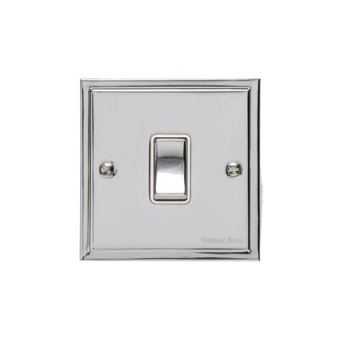 Elite Stepped Plate Range Polished Chrome | 20A Double Pole Switch