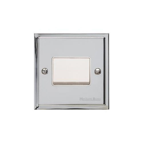 Elite Stepped Plate Range Polished Chrome | 6A Triple Pole Fan Isolator Switch