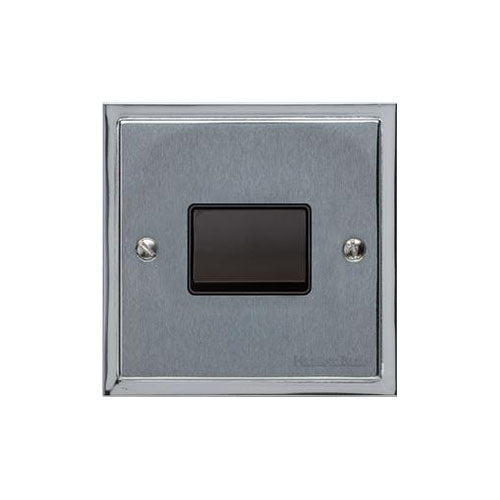 Elite Stepped Plate Range Satin Chrome | 6A Triple Pole Fan Isolator Switch