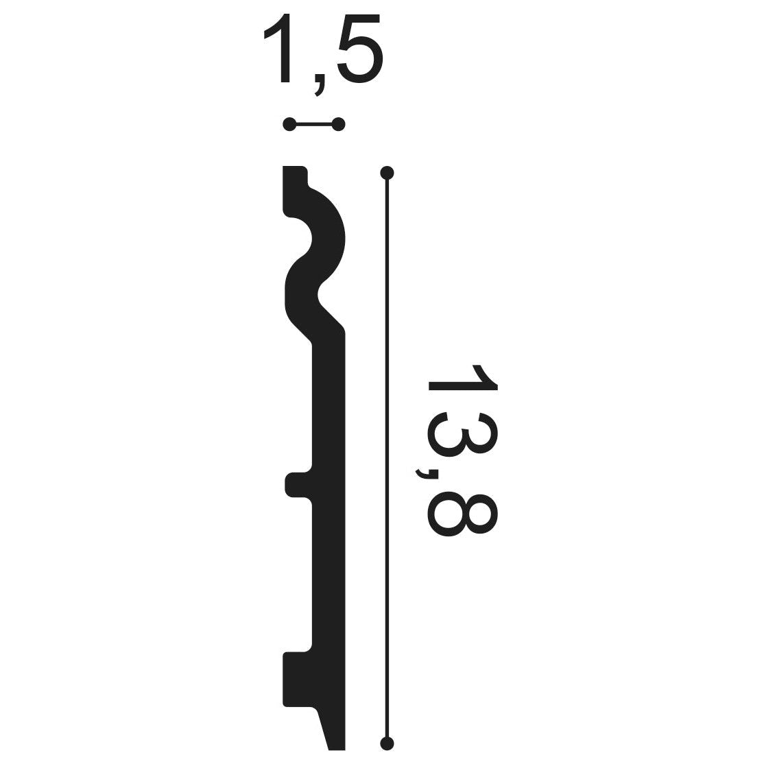 Orac Decor, SX138F Flexible Skirting Board, Skirting Board, Flexible Skirting, Flexible Skirting Board, Skirting, Skirting Board