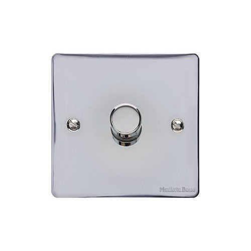 Elite Flat Plate Range-Polished Chrome-1G Multi Location Secondary Dimmer