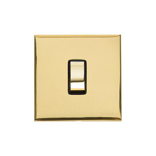 Winchester Range-Polished Brass-1 Gang Intermediate Rocker Switch (10 Amp)