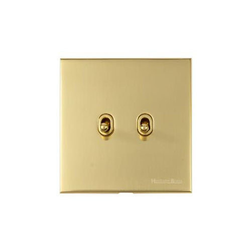 Winchester Range-Polished Brass-2 Gang Stockholm Toggle